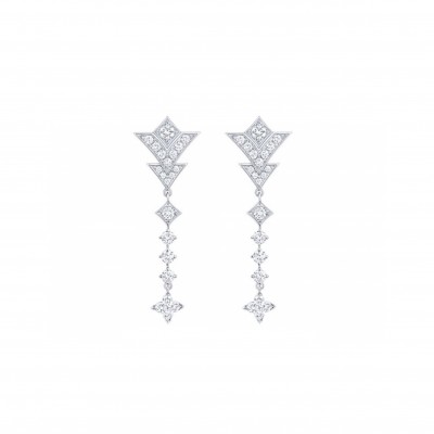 LOUIS VUITTON ACTE V EARRINGS Q96437